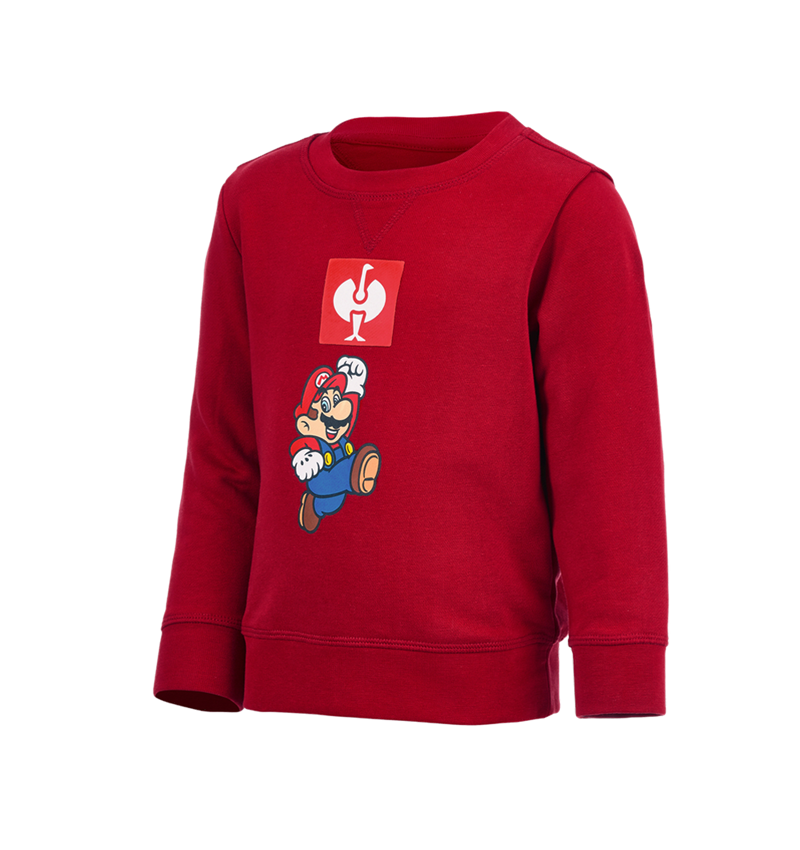 Koszulki | Pulower | Bluzki: Super Mario Bluza, dziecięca + ognistoczerwony 2