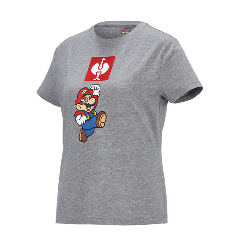 Koszulki | Pulower | Bluzki: Super Mario Koszulka, damska + szary melanżowy 2