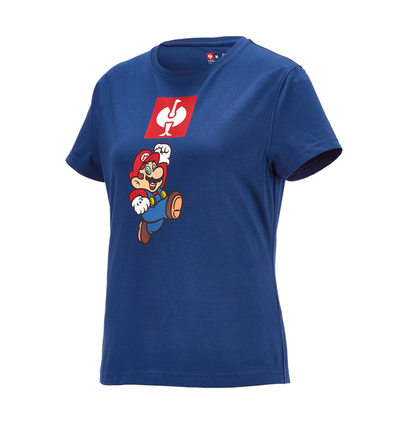 Koszulki | Pulower | Bluzki: Super Mario Koszulka, damska + błękit alkaliczny 1