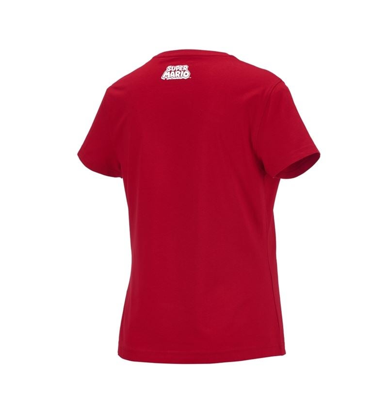 Koszulki | Pulower | Bluzki: Super Mario Koszulka, damska + ognistoczerwony 2