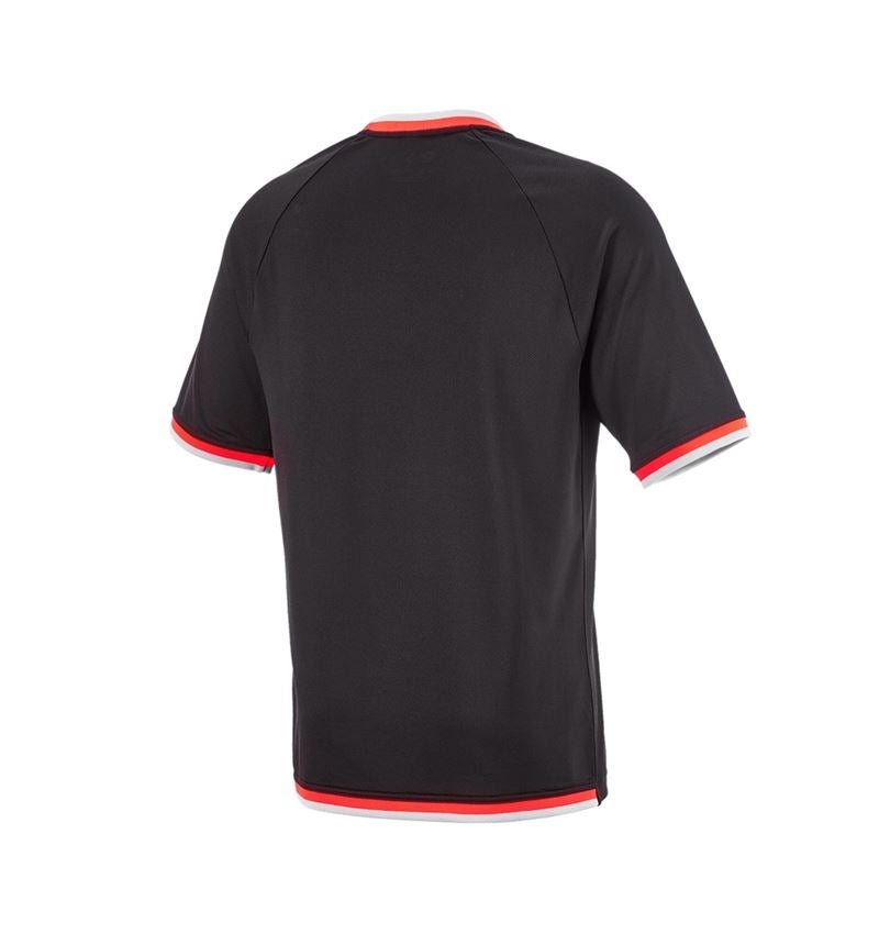 Koszulki | Pulower | Koszule: Koszulka funkcyjna e.s.ambition + czarny/czerwony ostrzegawczy 7