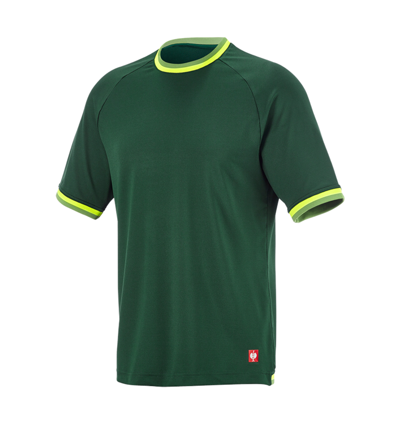 Odzież: Koszulka funkcyjna e.s.ambition + zielony/żółty ostrzegawczy 6