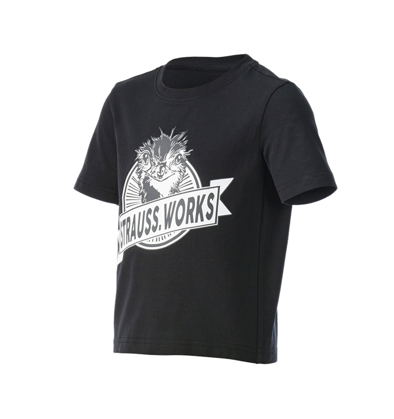 Koszulki | Pulower | Bluzki: e.s. Koszulka strauss works, dziecięca + czarny/biały