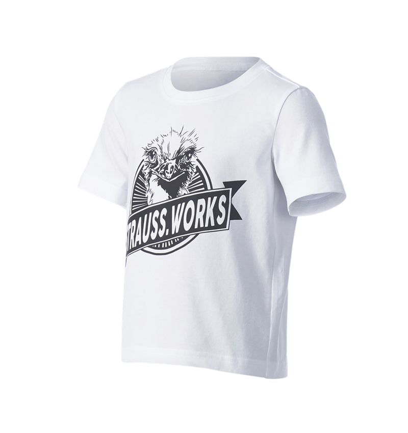 Koszulki | Pulower | Bluzki: e.s. Koszulka strauss works, dziecięca + biały