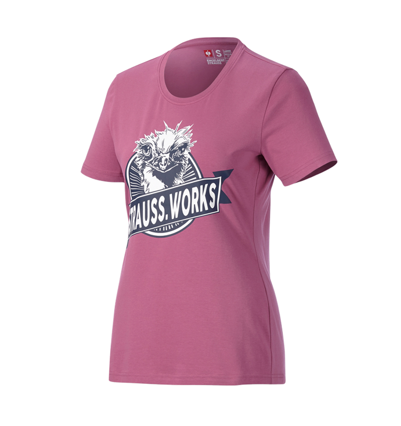 Odzież: e.s. Koszulka strauss works, damska + różowy tara 3