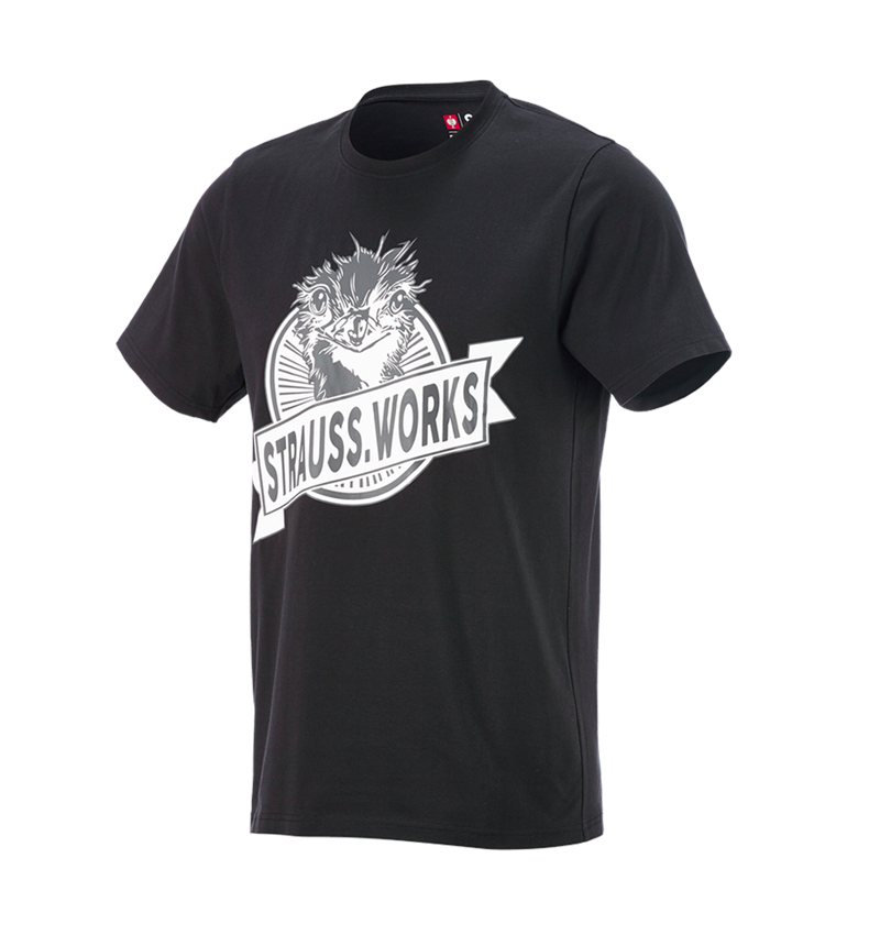 Koszulki | Pulower | Koszule: e.s. Koszulka strauss works + czarny/biały 2
