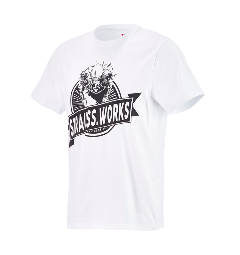 Koszulki | Pulower | Koszule: e.s. Koszulka strauss works + biały
