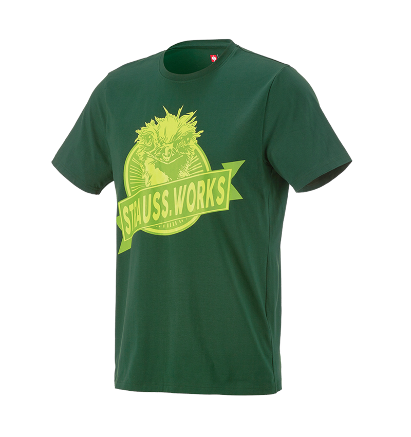 Odzież: e.s. Koszulka strauss works + zielony