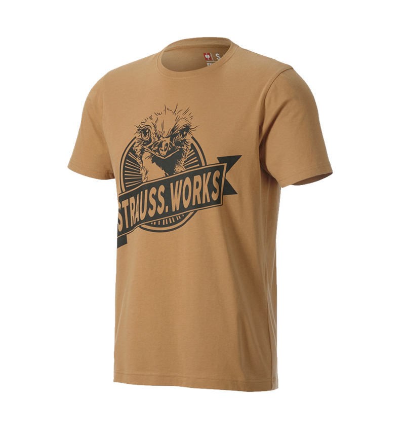 Koszulki | Pulower | Koszule: Koszulka e.s.iconic works + migdałowy brąz 2