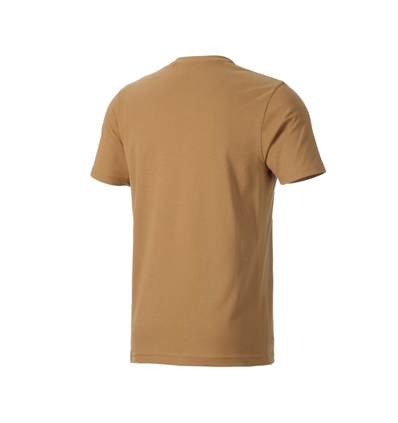 Koszulki | Pulower | Koszule: Koszulka e.s.iconic works + migdałowy brąz 3