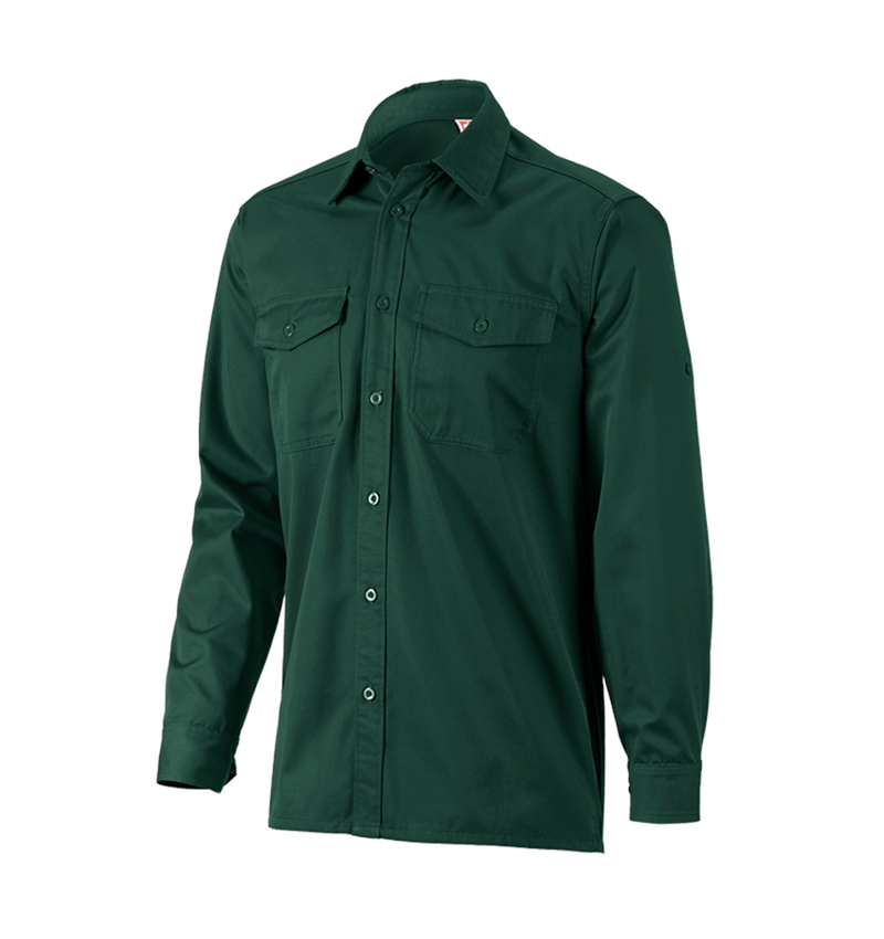 Koszulki | Pulower | Koszule: Koszule robocze e.s.classic, długi rękaw + zielony