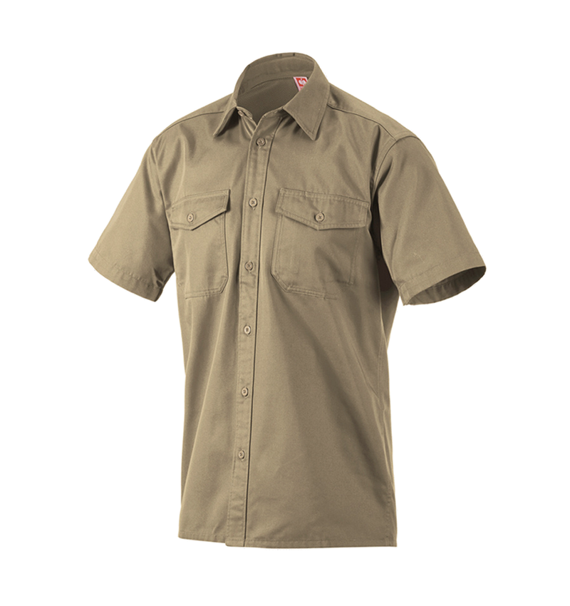 Koszulki | Pulower | Koszule: Koszule robocze e.s.classic, krótki rękaw + khaki