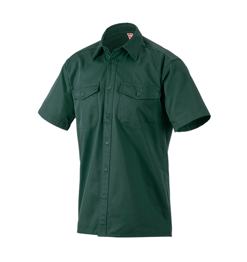 Koszulki | Pulower | Koszule: Koszule robocze e.s.classic, krótki rękaw + zielony