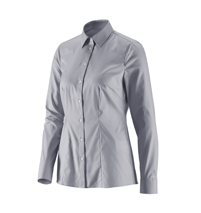 Koszulki | Pulower | Bluzki: e.s. Bluzka biznesowa cotton str., damska reg.fit + szary mglisty 2