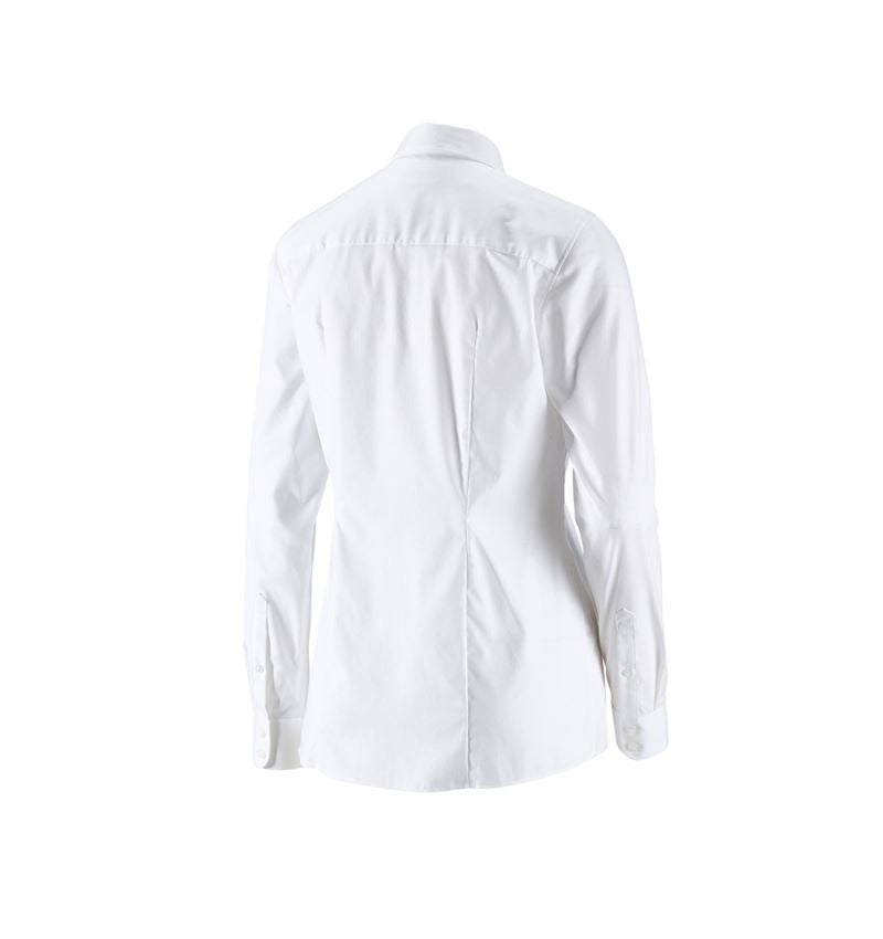 Koszulki | Pulower | Bluzki: e.s. Bluzka biznesowa cotton str., damska reg.fit + biały 3