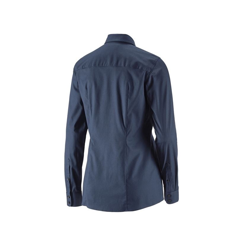 Koszulki | Pulower | Bluzki: e.s. Bluzka biznesowa cotton str., damska reg.fit + granatowy 3