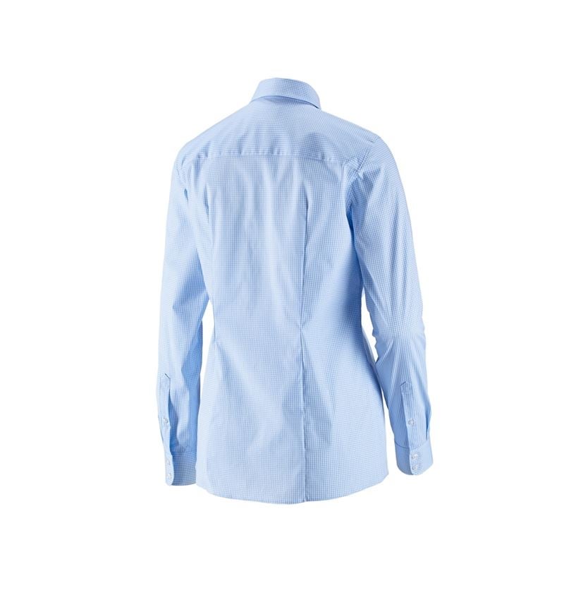 Koszulki | Pulower | Bluzki: e.s. Bluzka biznesowa cotton str., damska reg.fit + mroźny błękit w kratkę 3