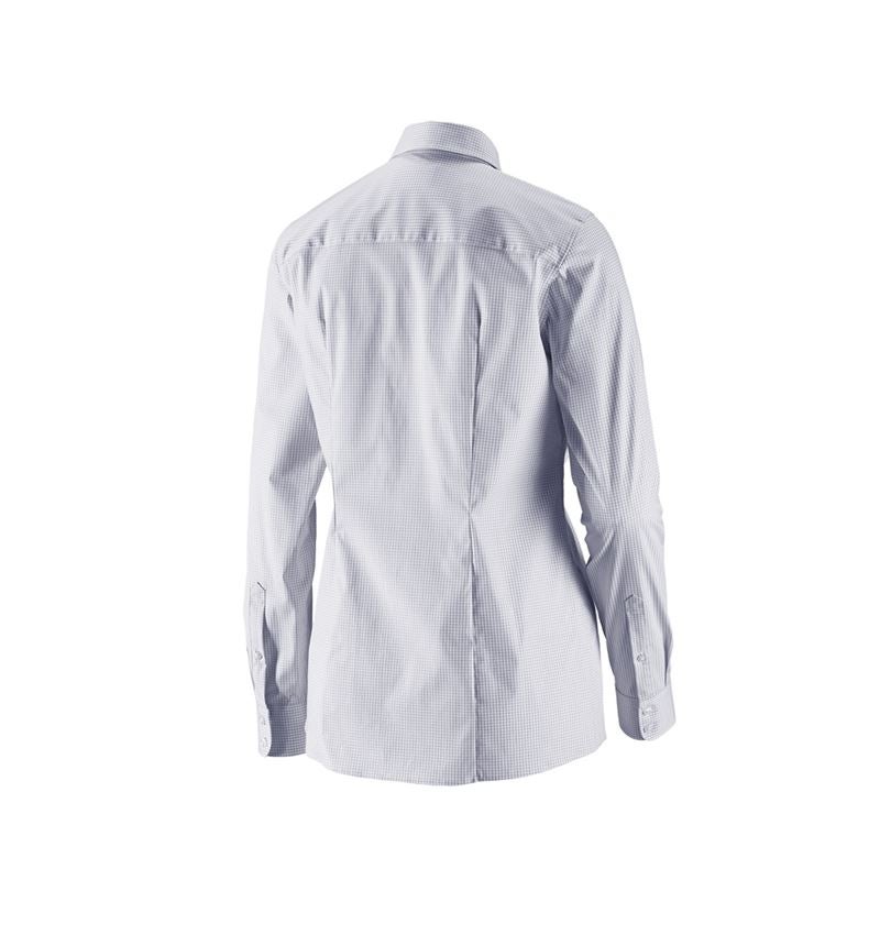 Koszulki | Pulower | Bluzki: e.s. Bluzka biznesowa cotton str., damska reg.fit + szary mglisty w kratkę 3