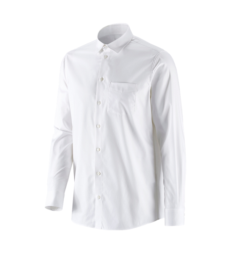 Koszulki | Pulower | Koszule: e.s. Koszula biznesowa cotton stretch, comfort fit + biały 4