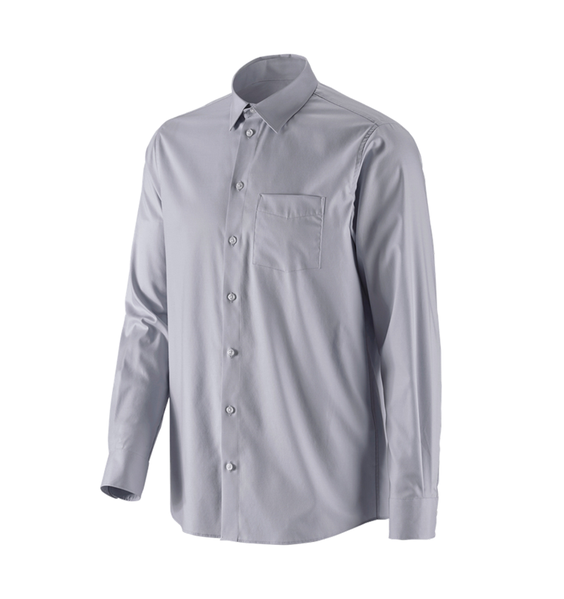 Koszulki | Pulower | Koszule: e.s. Koszula biznesowa cotton stretch, comfort fit + szary mglisty 5