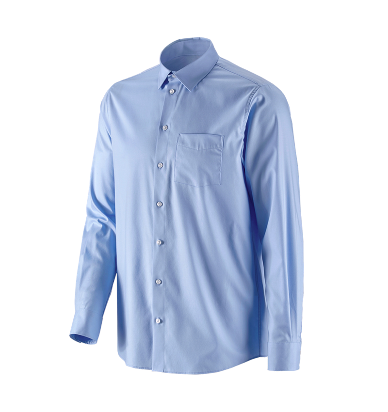 Koszulki | Pulower | Koszule: e.s. Koszula biznesowa cotton stretch, comfort fit + mroźny błękit 4