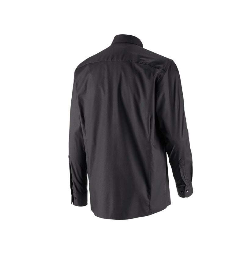 Koszulki | Pulower | Koszule: e.s. Koszula biznesowa cotton stretch, comfort fit + czarny 5
