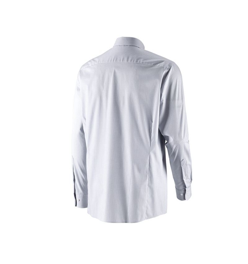Koszulki | Pulower | Koszule: e.s. Koszula biznesowa cotton stretch, comfort fit + szary mglisty w kratkę 5