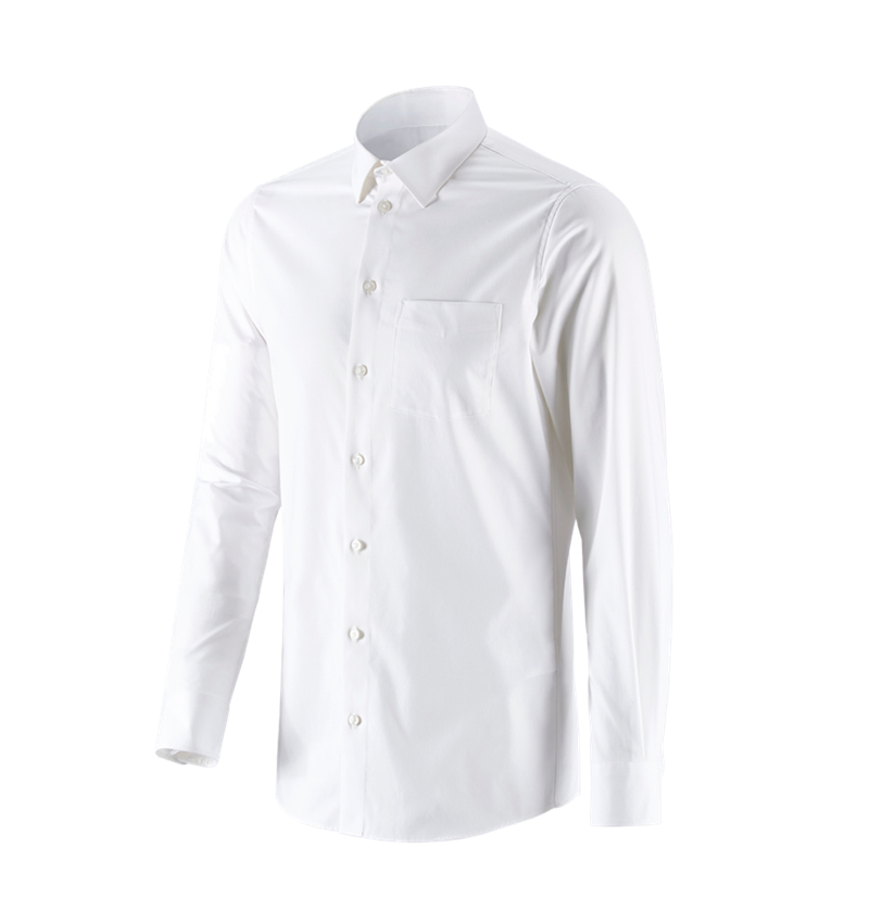 Koszulki | Pulower | Koszule: e.s. Koszula biznesowa cotton stretch, slim fit + biały 4