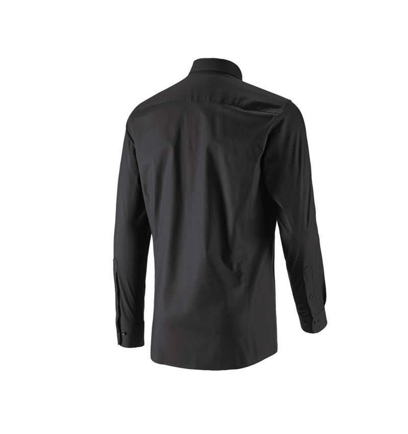 Koszulki | Pulower | Koszule: e.s. Koszula biznesowa cotton stretch, slim fit + czarny 5