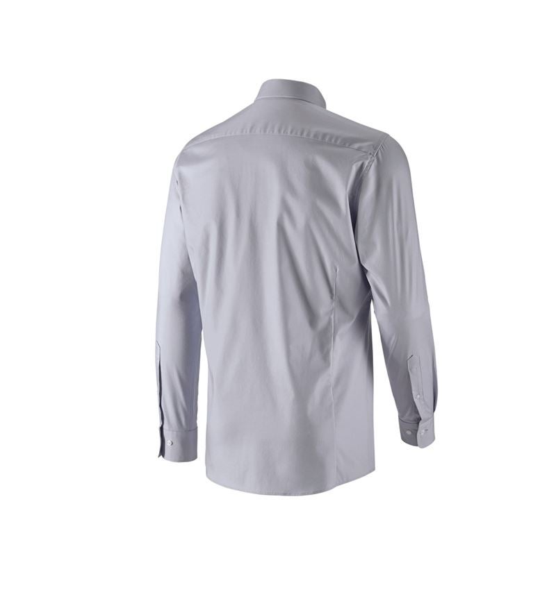 Koszulki | Pulower | Koszule: e.s. Koszula biznesowa cotton stretch, slim fit + szary mglisty 5