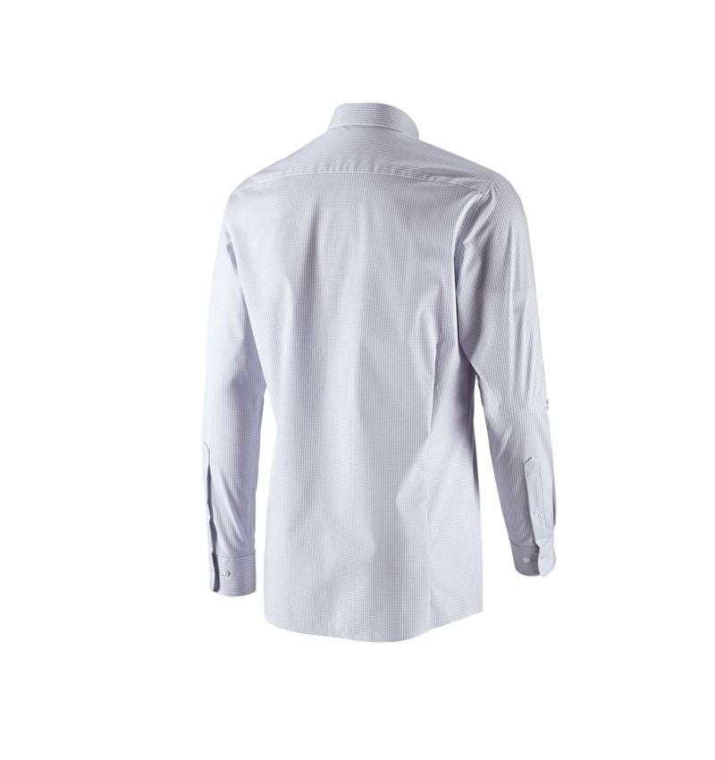 Koszulki | Pulower | Koszule: e.s. Koszula biznesowa cotton stretch, slim fit + szary mglisty w kratkę 3
