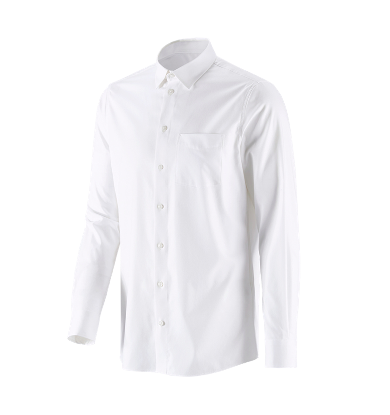 Koszulki | Pulower | Koszule: e.s. Koszula biznesowa cotton stretch regular fit + biały 4