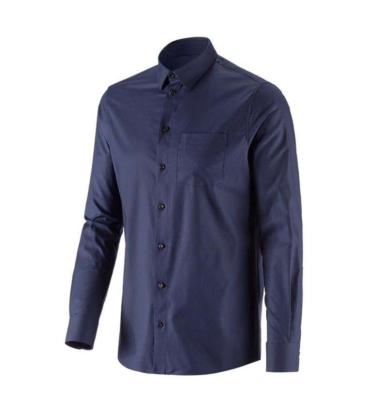 Koszulki | Pulower | Koszule: e.s. Koszula biznesowa cotton stretch regular fit + granatowy 4