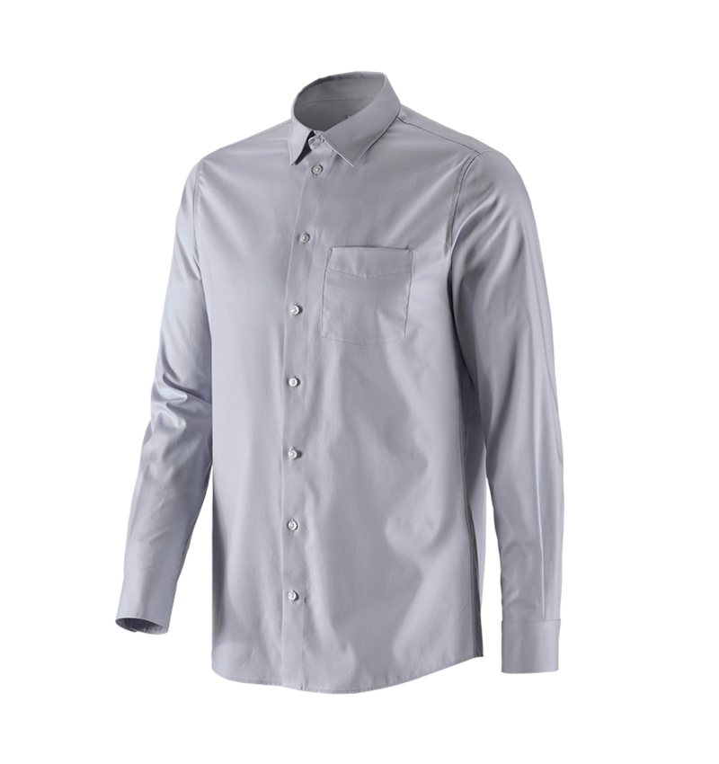 Koszulki | Pulower | Koszule: e.s. Koszula biznesowa cotton stretch regular fit + szary mglisty 4