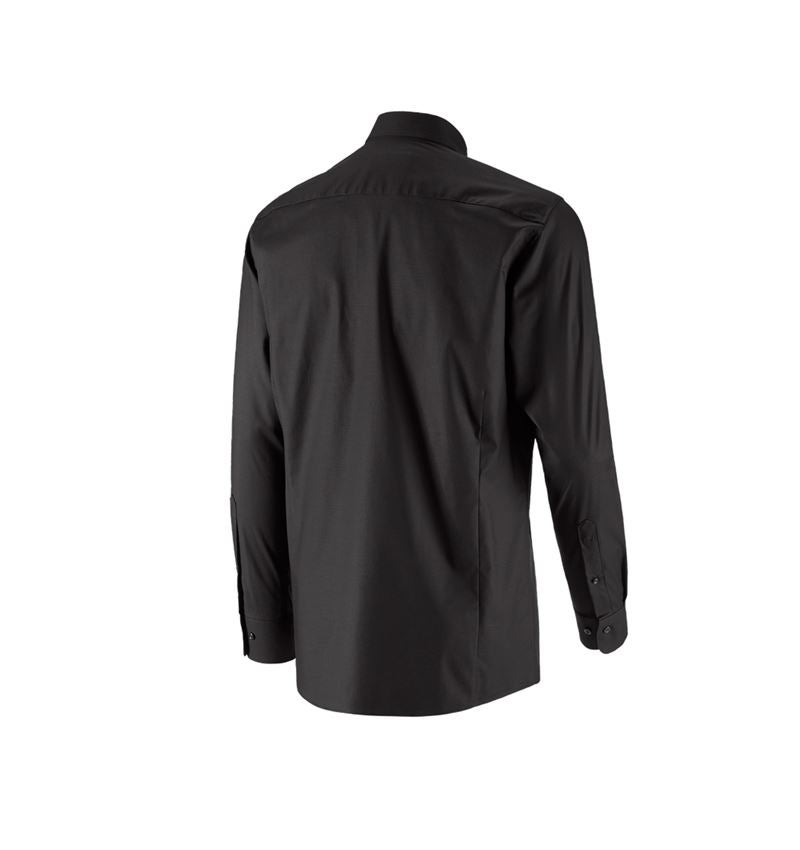 Koszulki | Pulower | Koszule: e.s. Koszula biznesowa cotton stretch regular fit + czarny 5