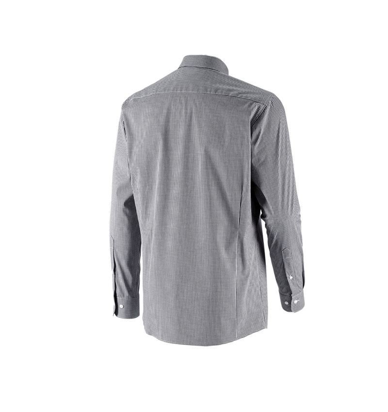 Koszulki | Pulower | Koszule: e.s. Koszula biznesowa cotton stretch regular fit + czarny w kratkę 5