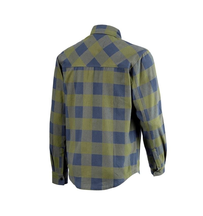 Koszulki | Pulower | Koszule: Koszula w kratkę e.s.iconic + górska zieleń/niebieski tlenkowy 8