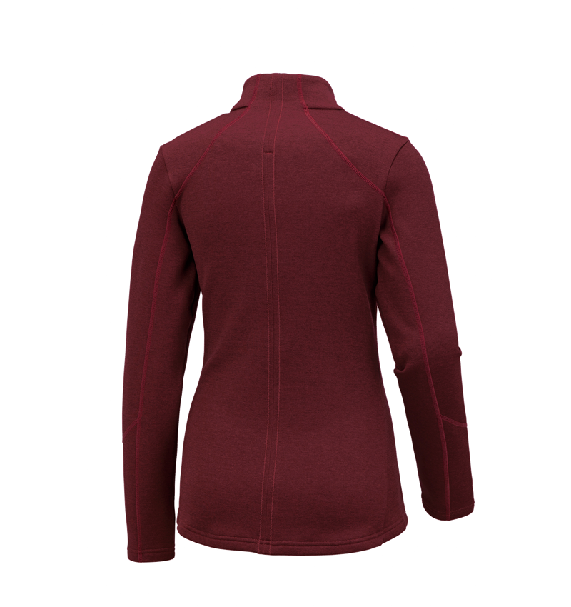 Koszulki | Pulower | Bluzki: e.s. Funkcyjna kurtka rozpinana, wzór melanż, da. + rubinowy melanżowy 1
