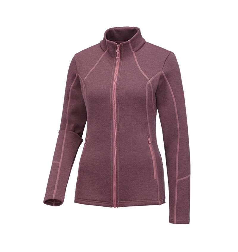 Koszulki | Pulower | Bluzki: e.s. Funkcyjna kurtka rozpinana, wzór melanż, da. + różowy antyczny melanżowy