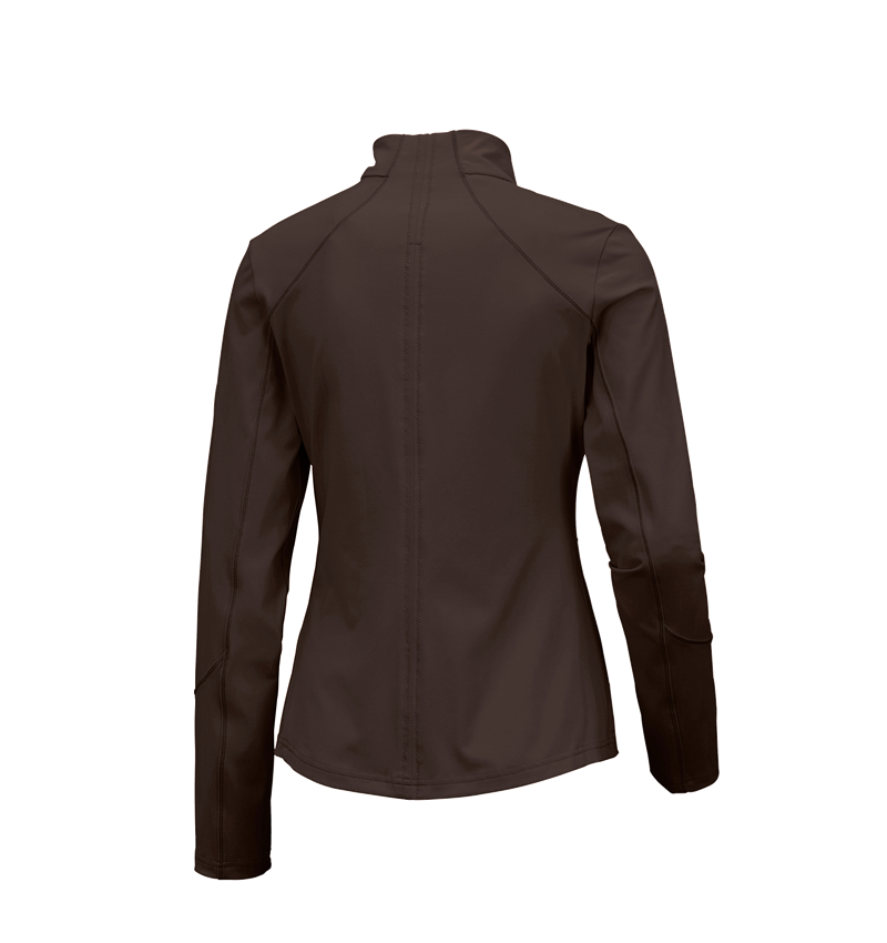 Koszulki | Pulower | Bluzki: e.s. Funkcyjna kurtka rozpinana solid, damska + kasztanowy 2