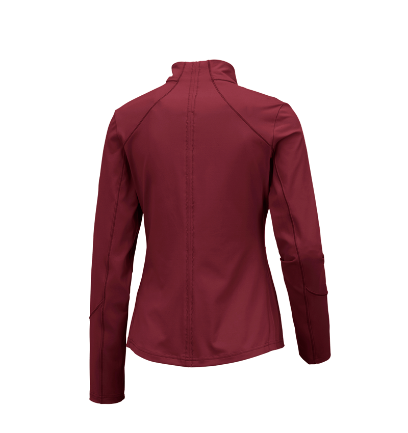 Koszulki | Pulower | Bluzki: e.s. Funkcyjna kurtka rozpinana solid, damska + rubinowy 2