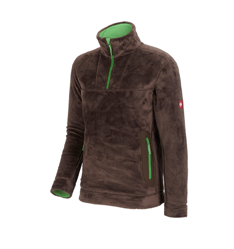 Koszulki | Pulower | Koszule: Bluza Troyer highloft e.s.motion 2020 + kasztanowy/zielony morski 2