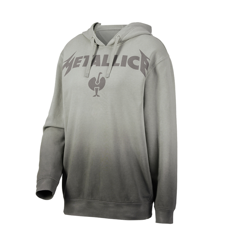Koszulki | Pulower | Bluzki: Metallica cotton hoodie, ladies + szary magnetyczny/granitowy 3
