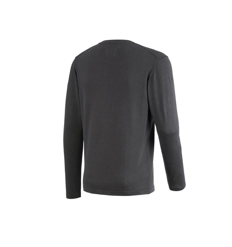 Koszulki | Pulower | Koszule: Sweter dzianinowy e.s.iconic + karbonowym szary 9