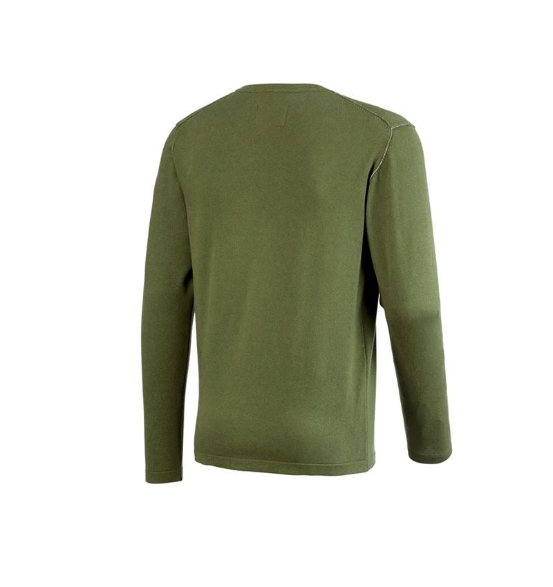 Koszulki | Pulower | Koszule: Sweter dzianinowy e.s.iconic + górska zieleń 8