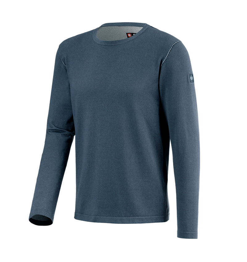Koszulki | Pulower | Koszule: Sweter dzianinowy e.s.iconic + niebieski tlenkowy 8