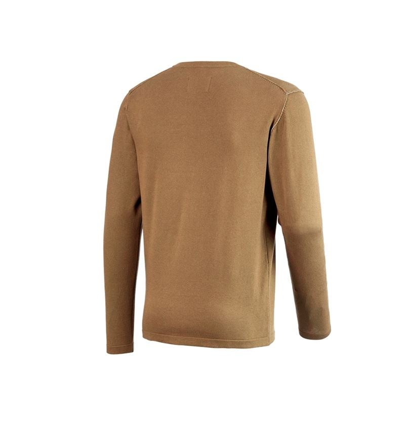 Koszulki | Pulower | Koszule: Sweter dzianinowy e.s.iconic + migdałowy brąz 9