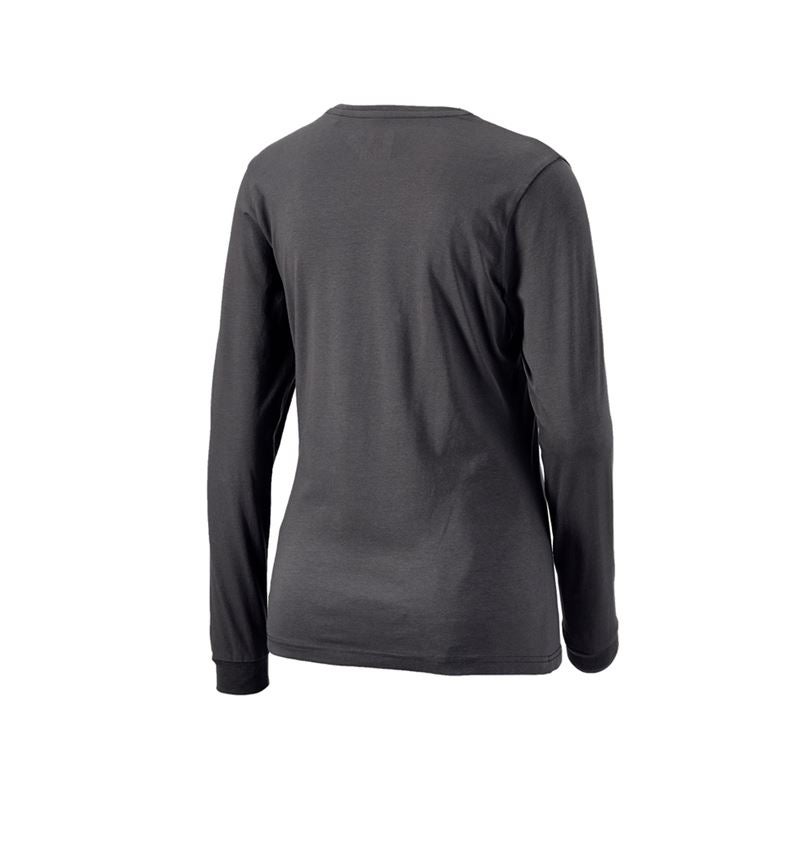Akcesoria: e.s. Koszulka piżamowa z długim rękawem, damski + karbonowym szary 5