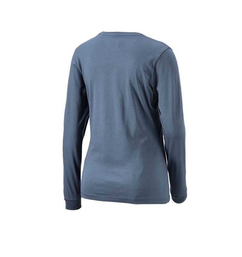 Akcesoria: e.s. Koszulka piżamowa z długim rękawem, damski + niebieski tlenkowy 4