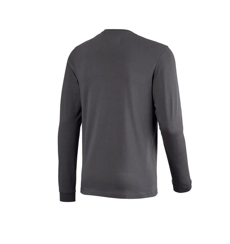 Akcesoria: e.s. Koszulka piżamowa z długim rękawem + karbonowym szary 3
